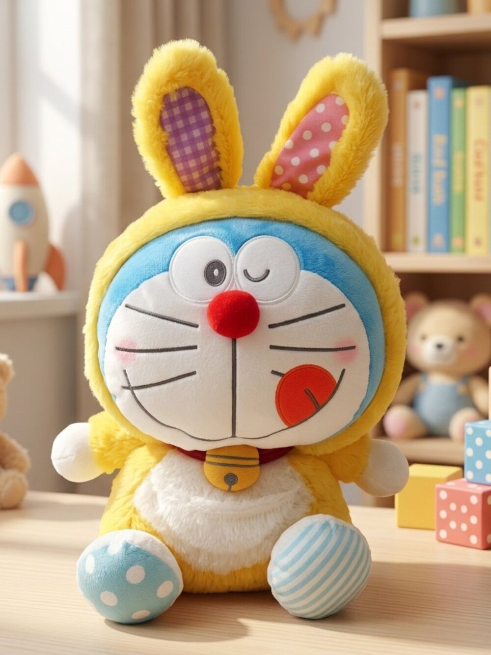 Doraemon Yellow Bunny Onesie Plush